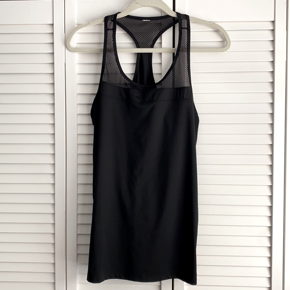 Racer back mesh accent workout tank